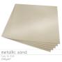 Preview: Cardstock "Metallic" 12"x12"  250g/m² (30,5 x 30,5cm) in metallic sand